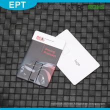 Customized Logo Bulk Waterproof Credit Card USB Flash Drive for Free Sample